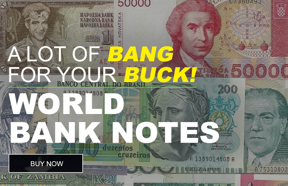 World bank notes for sale